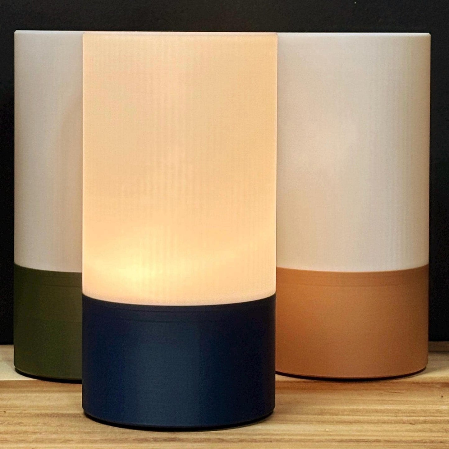 Minimalist Bedside Table Lamp: Eco-Friendly Warm White LED Light