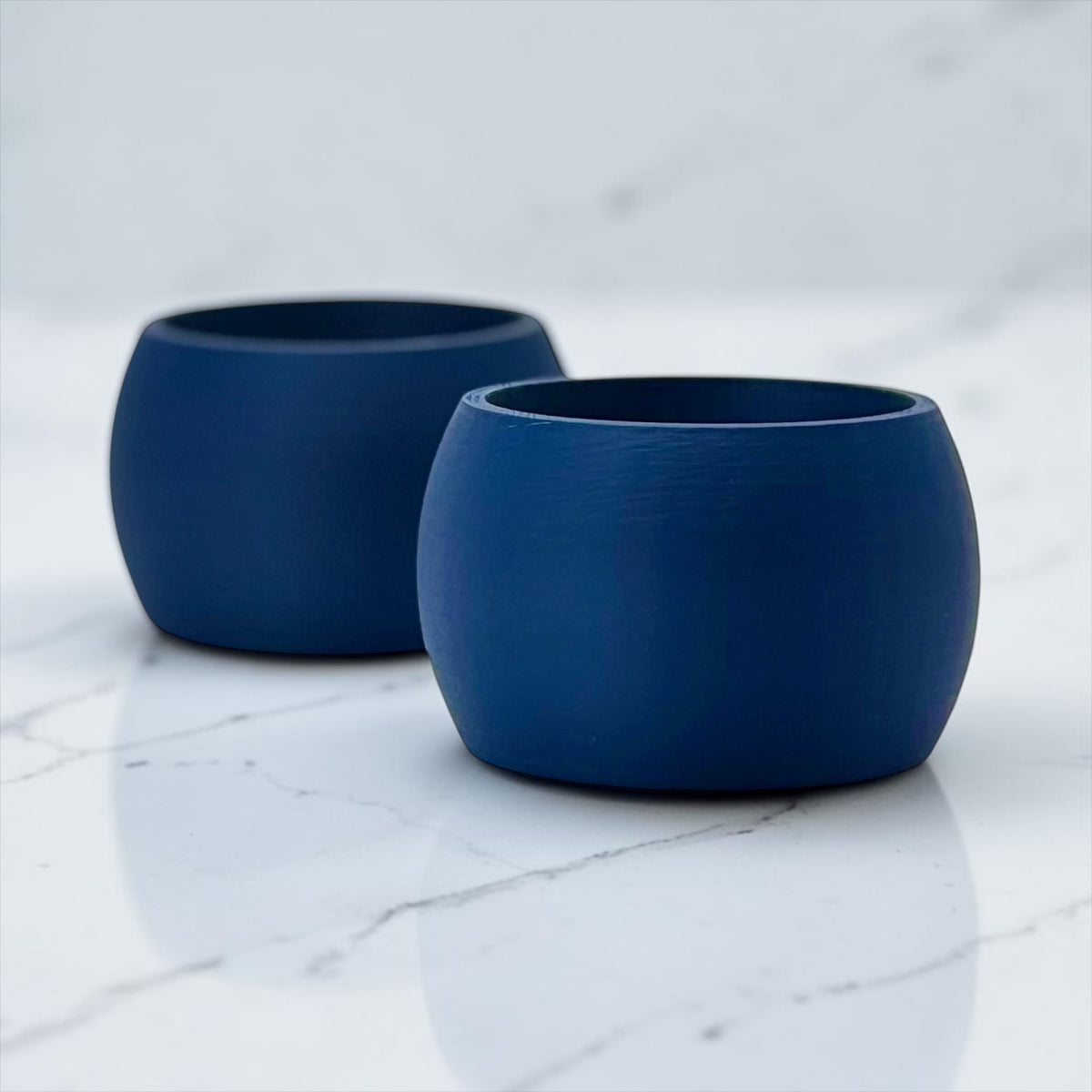 Colorful Matte Dinner Napkin Rings, Plant-Based Plastic
