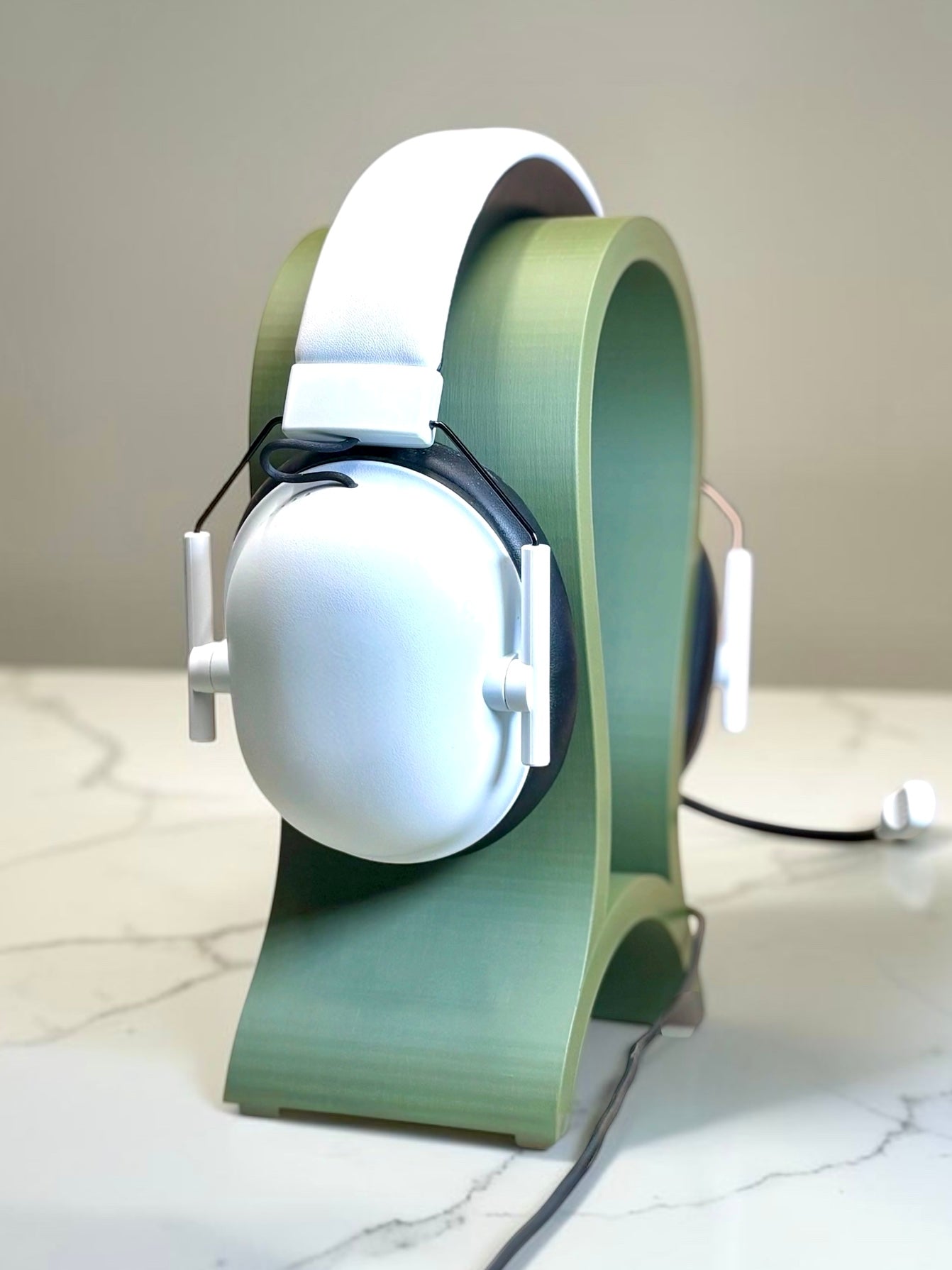Modern Headphone Stand, Desk Headset Holder, Plant-Based Plastic