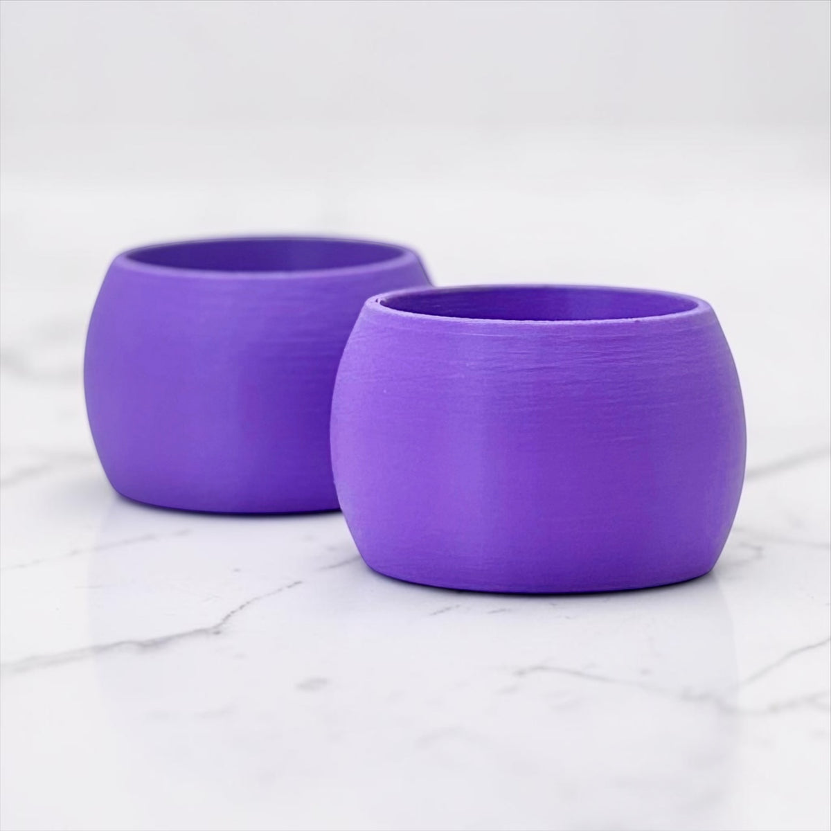 Colorful Matte Dinner Napkin Rings, Plant-Based Plastic