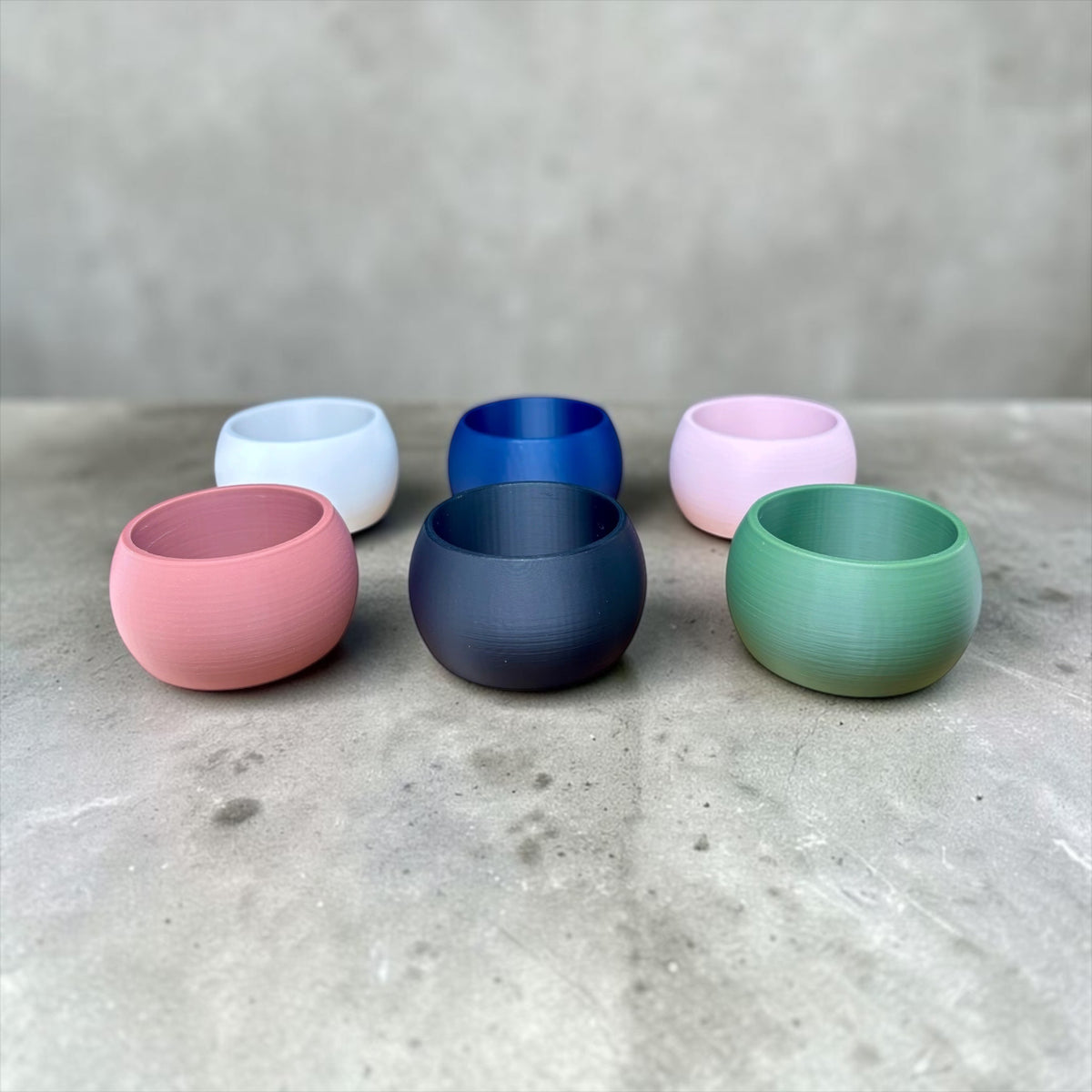 Colorful Matte Dinner Napkin Rings, Plant-Based Plastic