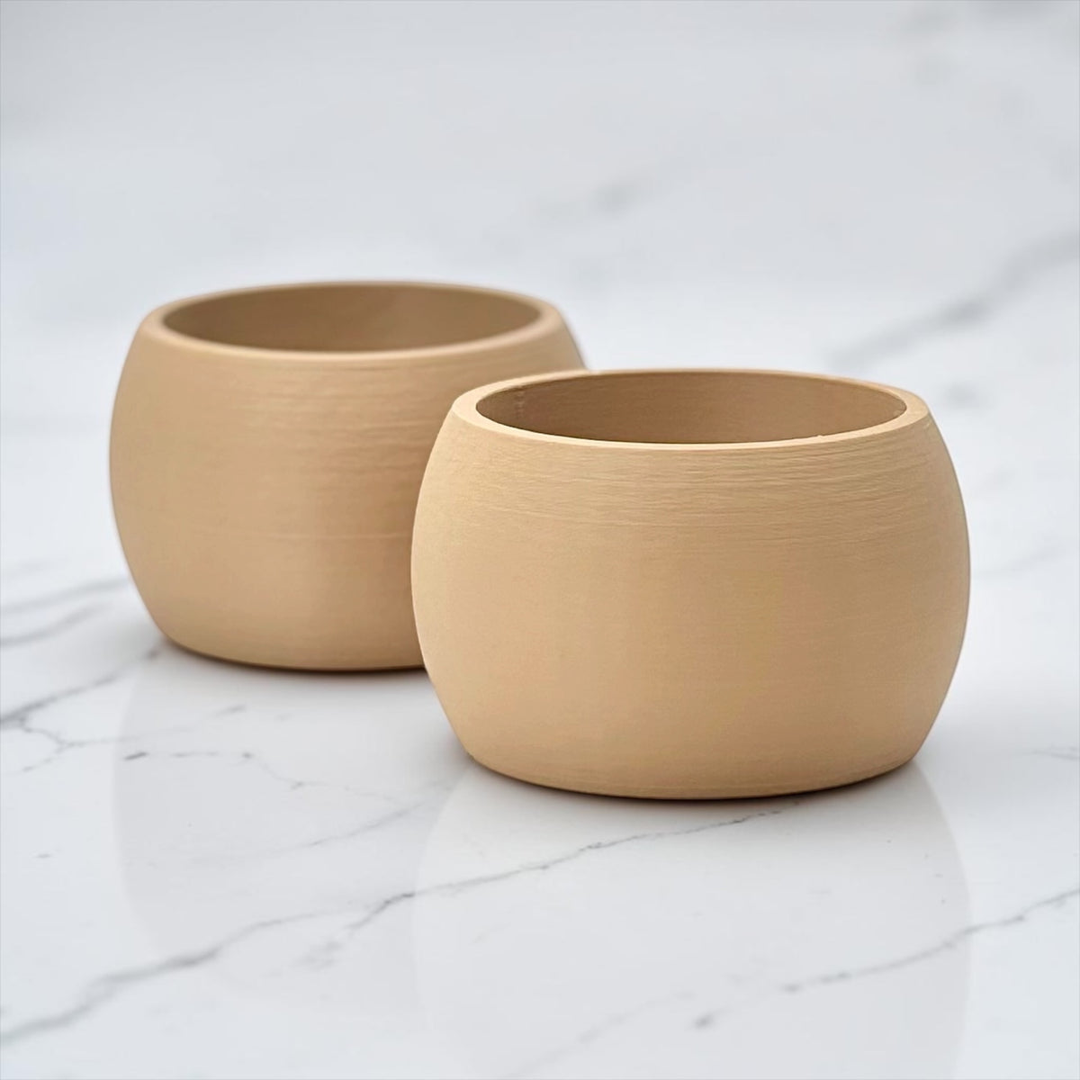 Colorful Matte Dinner Napkin Rings, Plant-Based Plastic