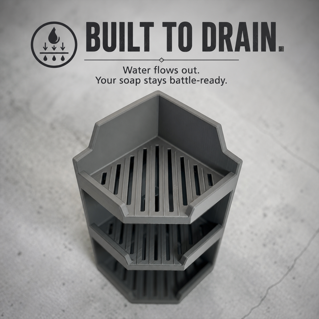 Bar Bunker™ Outpost | Wall-Mounted Soap Caddy Compatible with Dr. Squatch Soap Bars