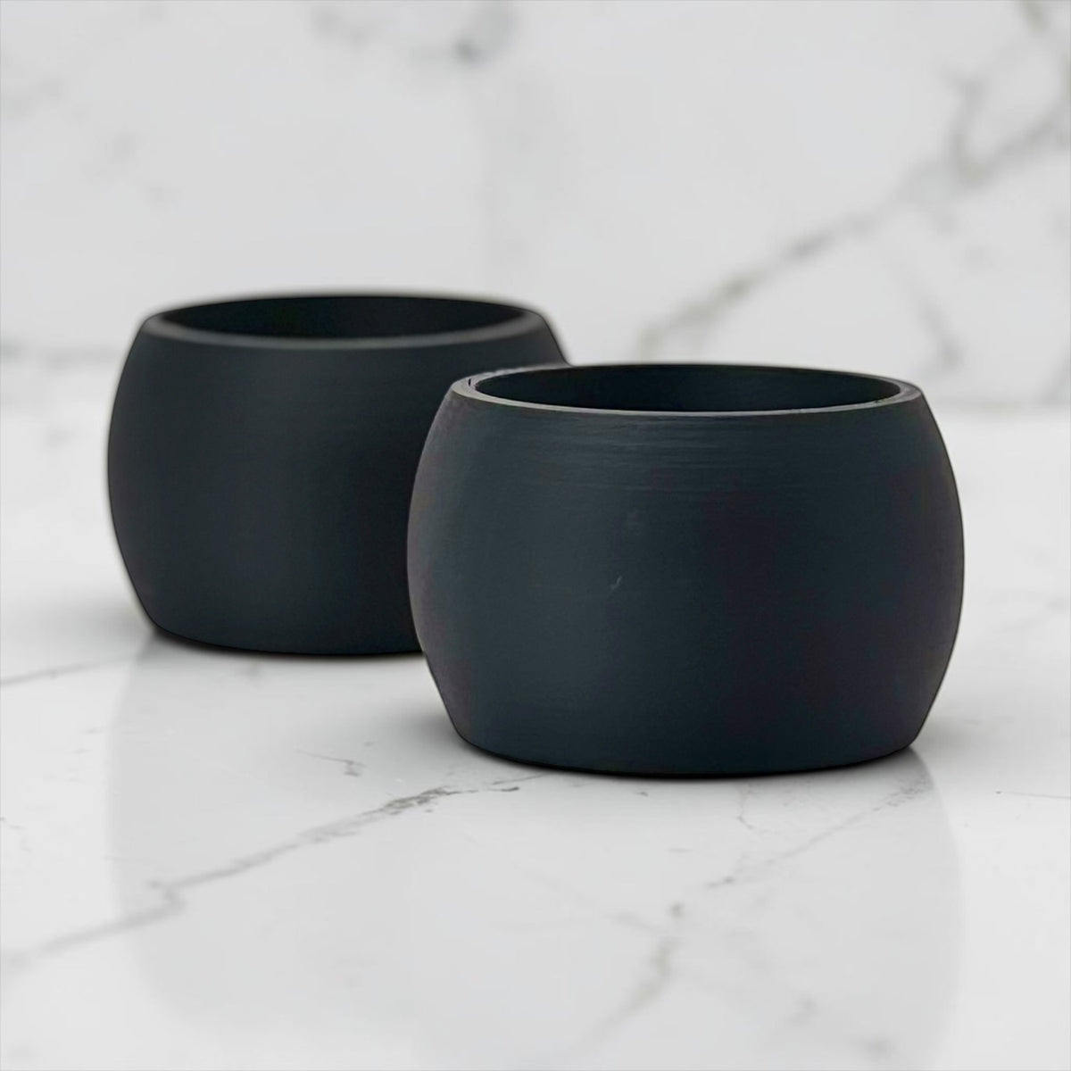 Colorful Matte Dinner Napkin Rings, Plant-Based Plastic
