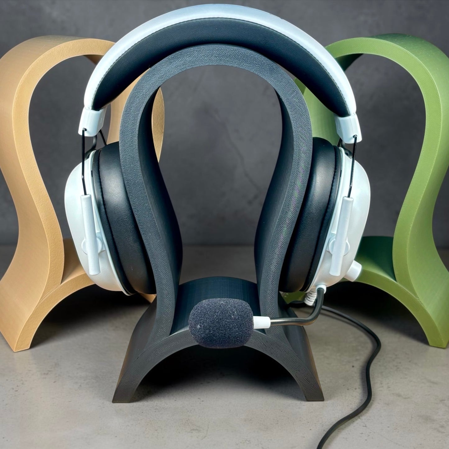 Modern Headphone Stand, Desk Headset Holder, Plant-Based Plastic