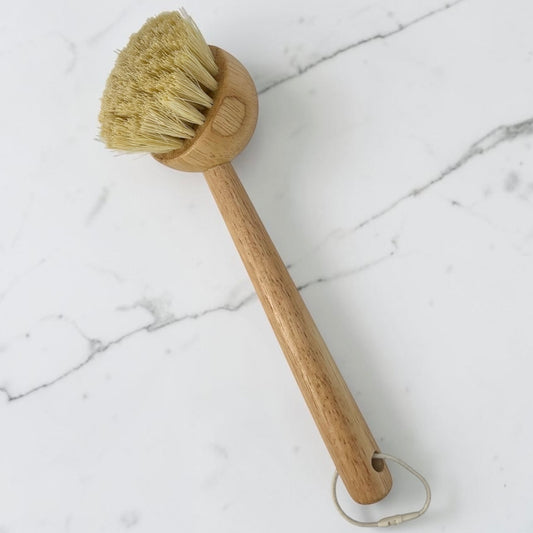 Bamboo Dish Brush and Bottle Brush Set