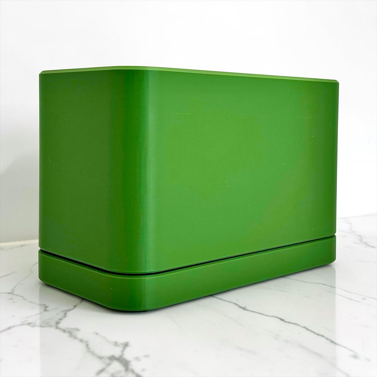 Modern Toothbrush & Toothpaste Organizer | Self-Draining Bathroom Caddy with Removable Tray | Plant-Based Plastic