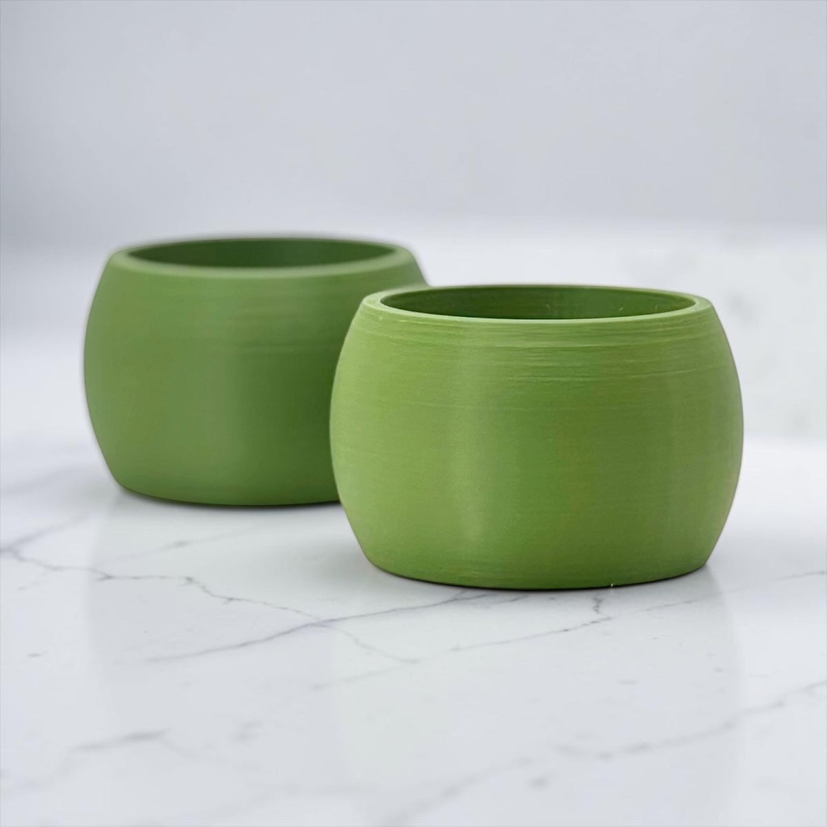 Colorful Matte Dinner Napkin Rings, Plant-Based Plastic