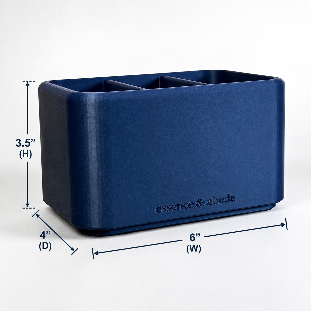 Minimalist Remote Holder, TV Remote Organizer, Made from Plant-Based Plastic in Matte Finish