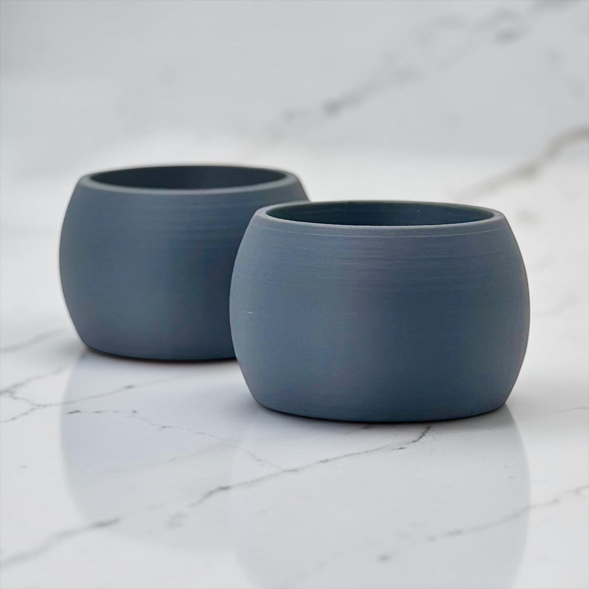 Colorful Matte Dinner Napkin Rings, Plant-Based Plastic