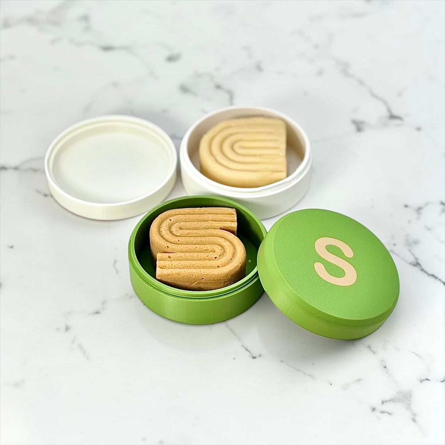 Shampoo and Conditioner Bar Travel Cases | Compatible with Kitsch & Marsmade Bars | Set of 2 | Mix n’ Match Colors | Plant-Based Plastic