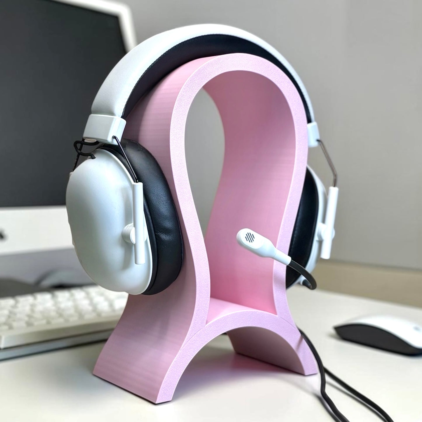 Modern Headphone Stand, Desk Headset Holder, Plant-Based Plastic