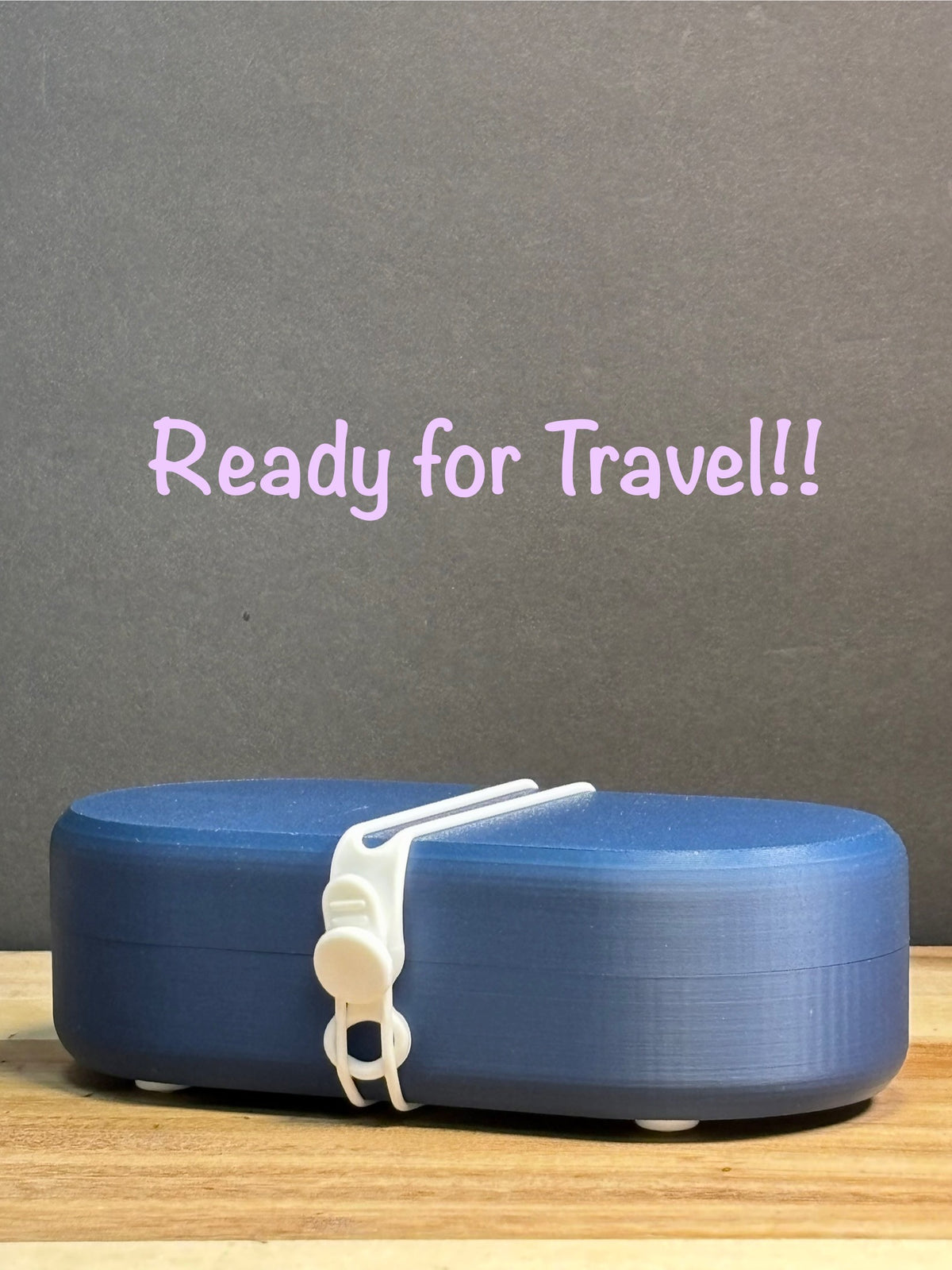 Plant-Based Plastic Solid Shampoo Holder: Matte Finish 2-Bar Travel Case