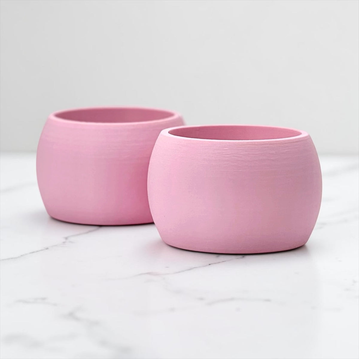 Colorful Matte Dinner Napkin Rings, Plant-Based Plastic
