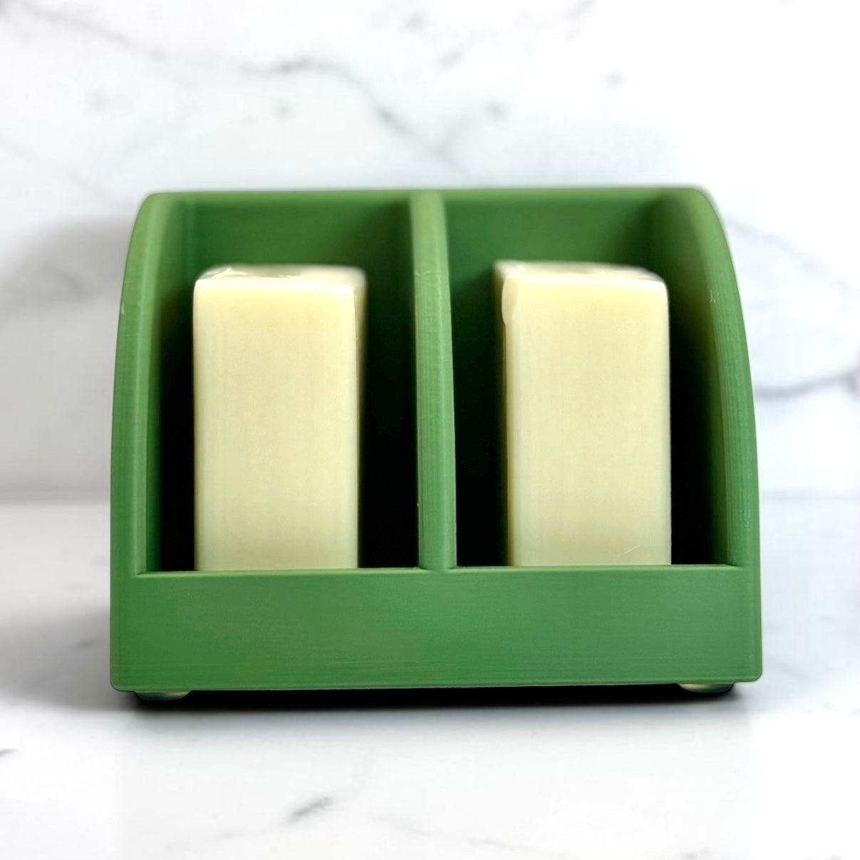 Customizable Family Soap Holder | 2 Bar Self Draining Soap Dish