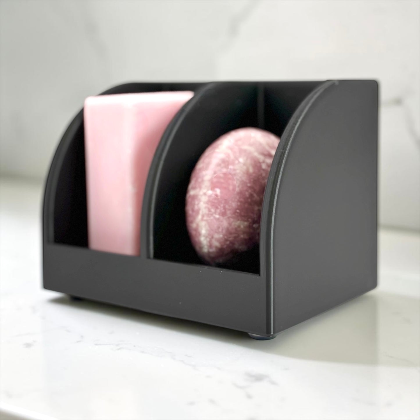 Customizable Family Soap Holder | 2 Bar Self Draining Soap Dish
