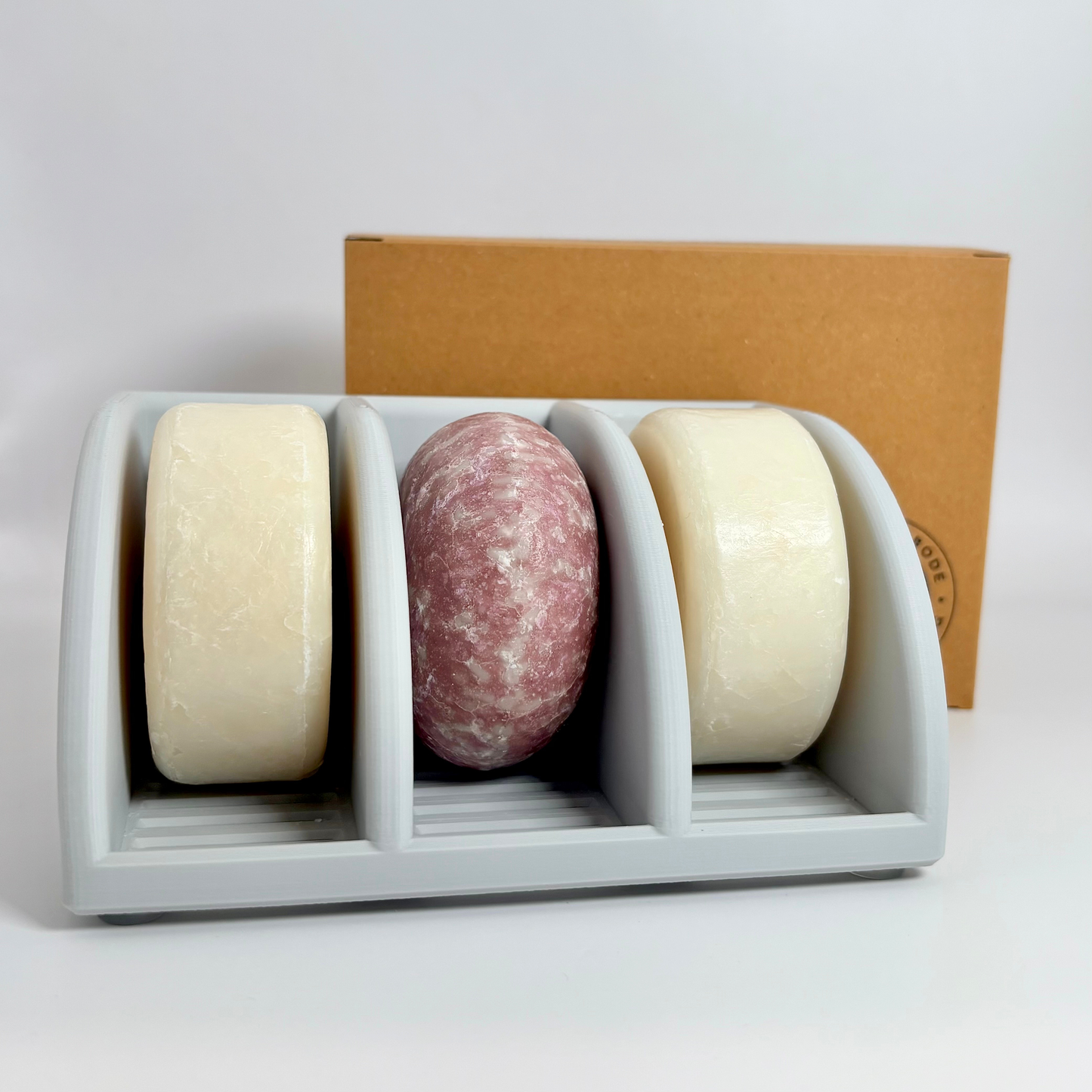 3-Bar Shampoo & Soap Holder - Self Draining Organizer