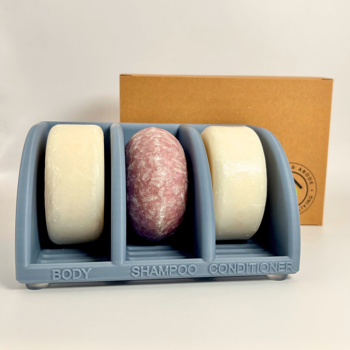 3-Bar Shampoo & Soap Holder - Self Draining Organizer