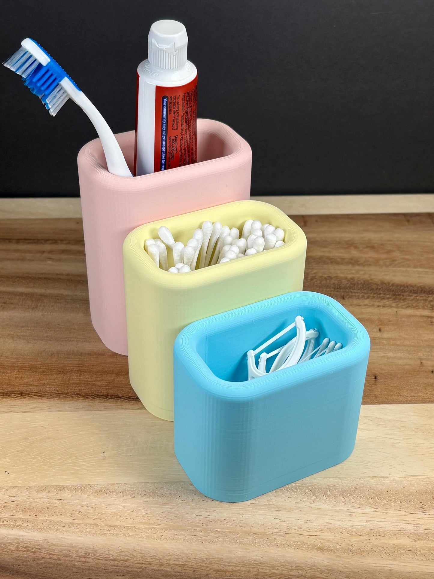 Pastel Multi-Use Caddy: Plant-Based Plastic Marshmallow Organizer