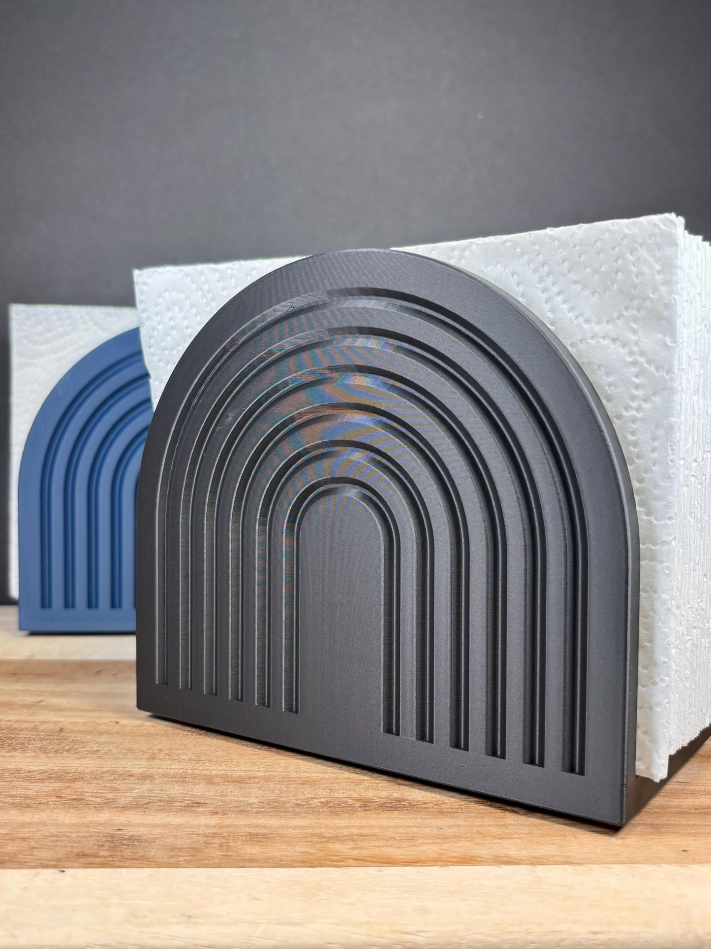 Modern Arch Napkin Holder: Plant-Based Plastic, Matte Finish
