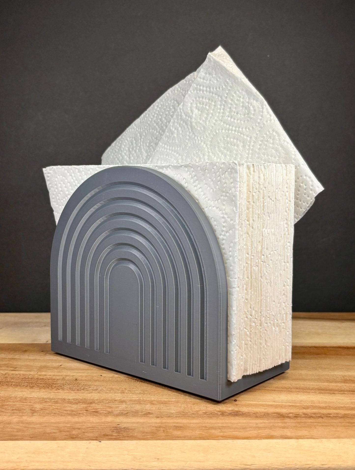 Modern Arch Napkin Holder: Plant-Based Plastic, Matte Finish