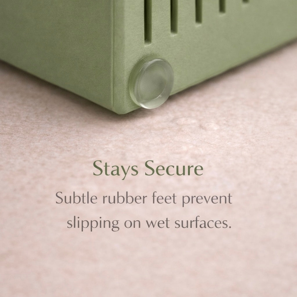 3-Bar Shampoo & Soap Holder - Self Draining Organizer